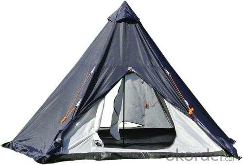 Double Layer Camping Tipi Tent All Season Waterproof Teepee Indian Large Tent System 1