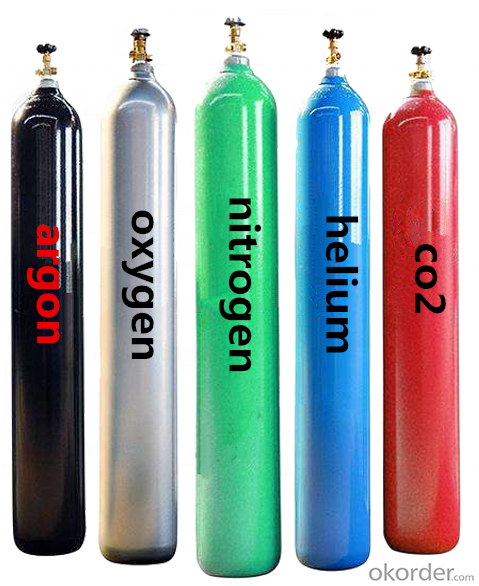 TPED ISO9809 Seamless steel Gas Cylinders Helium Gas Cylinders