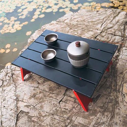 Small Foldable Aluminium Camping Dinner Table System 1