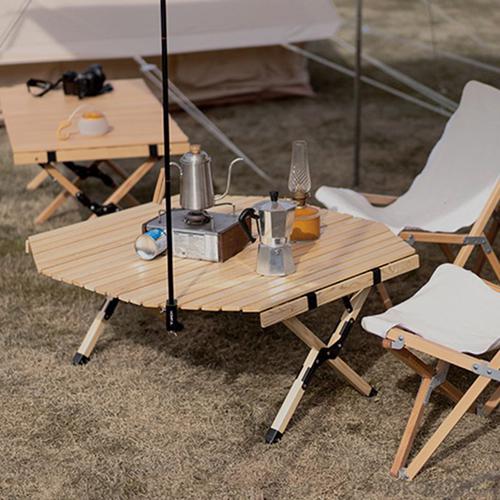 Rolling Picnic Foldable Camping Cooking Table System 1