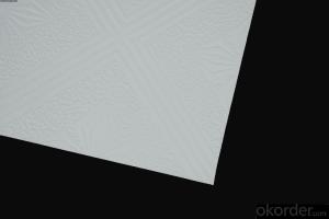 PVC Laminated Gypsum Ceiling Tiles/PVC Gypsum Foil Back PVC Finishing Boards 2X2 Ceiling Tile