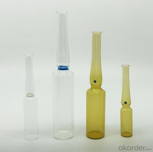 Transparent glass tubing neutral low borosilicate pharmaceutical ampoule  tubing 10.75* 0.5mm