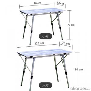 Outdoor Lifting and Folding Table Adjustable Leisure Picnic Tables with Aluminum Alloy Structure