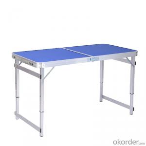 Aluminum alloy square tube folding table folding dining table and chair outdoor