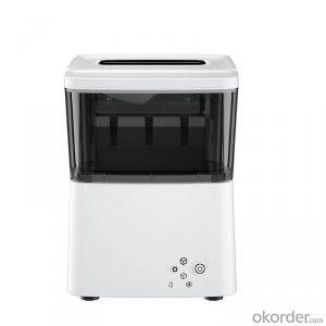 Small Portable Ice Maker Outdoor Party Camping Ice Machine Flip Removable Ice Basket