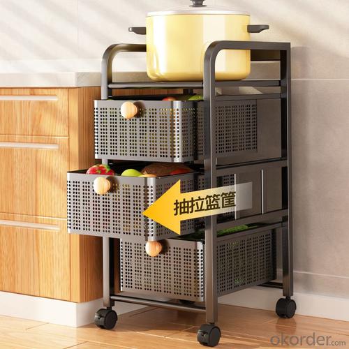 Drawer type Multifunctional Vegetable Kitchen Storage Rack System 1