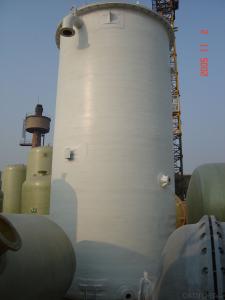 FRP hcl storage tank  vertical double wall