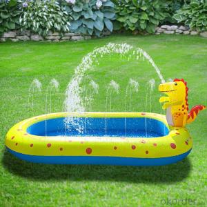 Inflatable Swimming Pools fountain outdoor sprinkler cartoon play mat