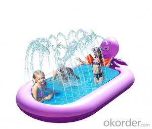 Inflatable Swimming Pools fountain outdoor sprinkler cartoon play mat