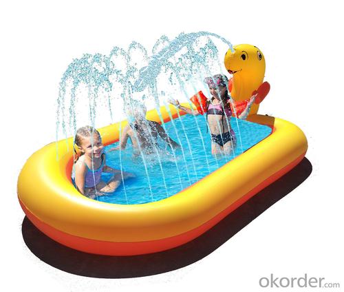 Inflatable Swimming Pools fountain outdoor sprinkler cartoon play mat System 1