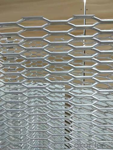 Exterior fireproof decorative aluminum  expanded mesh panel System 1