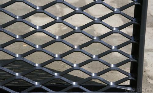 Exterior fireproof decorative aluminum  expanded mesh panel for facade decoration System 1