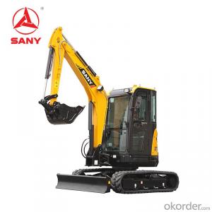 Sany Sy35 Brand New Small Size Mini Digger Hydraulic Mini Crawler Excavator with Rubber Tracked