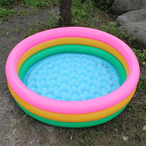 60-120cm Round 3 Ring Children's Inflatable Swimming Pool Baby Swimming pool System 1