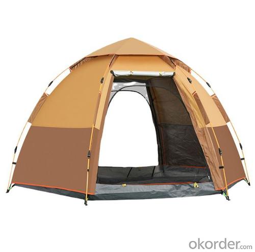 Camping 5~6 People Quickly Open Camping Double Layer Hexagonal Tent System 1