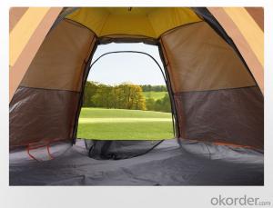 Camping 5~6 People Quickly Open Camping Double Layer Hexagonal Tent