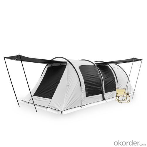 Camping Outdoor 2 Rooms 1 Hall 5 People Vinyl Tunnel Tent System 1