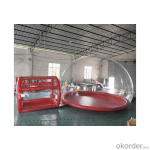 Red Frame Outdoor Camping Inflatable Bubble House 3M