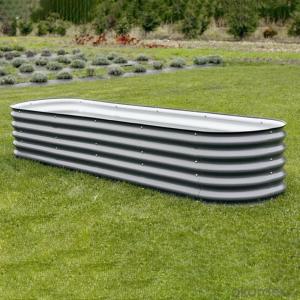 17'' Tall 8'x2' Metal Modular Raised Garden Bed Kit(9 in 1)