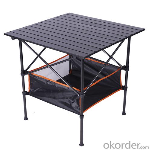 Outdoor Portable Folding Aluminum Roll-up Picnic bbq Camping Foldable Table System 1