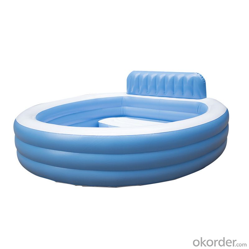 Household Round Back Seat 3-tier Pool Courtyard Outdoor Inflatable real ...