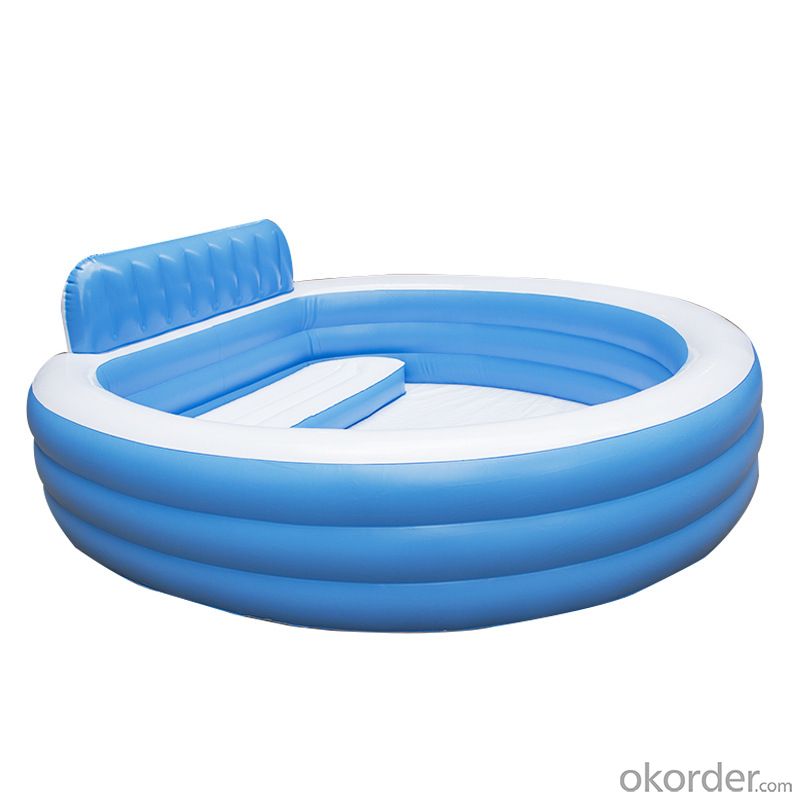 Household Round Back Seat 3-tier Pool Courtyard Outdoor Inflatable real ...