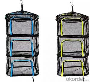 Outdoor Camping Four Layers Storage Basket Foldable Hanging Type