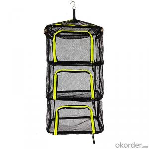 Outdoor Camping Four Layers Storage Basket Foldable Hanging Type