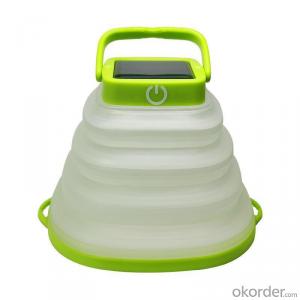 Outdoor Camping Portable Solar Folding Silicone LED Lamp