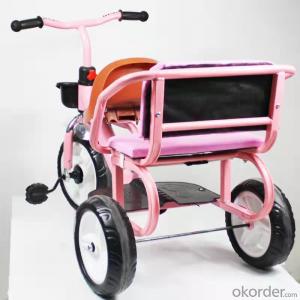 Kids/Baby Pram 3 Wheel with Handles Double Seats Tricycle