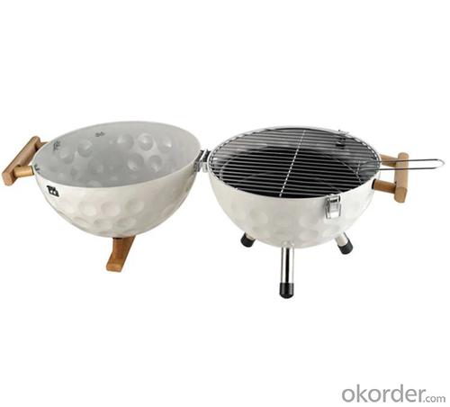 Portable Spherical Household BBQ Charcoal Outdoor Barbecue Grill System 1