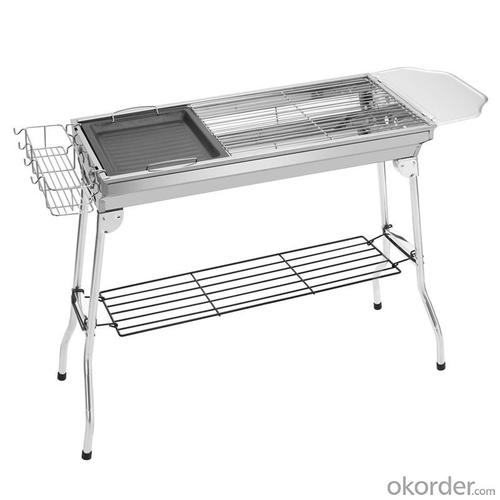 BBQ Grill Stainless Steel Outdoor Camping Portable Folding Charcoal Barbecue System 1