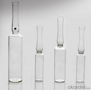 Brown molded vials with glass tube for pharmaceutical use made in China