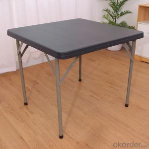 Portable Square HDPE Plastic Square Folding Table for Camping