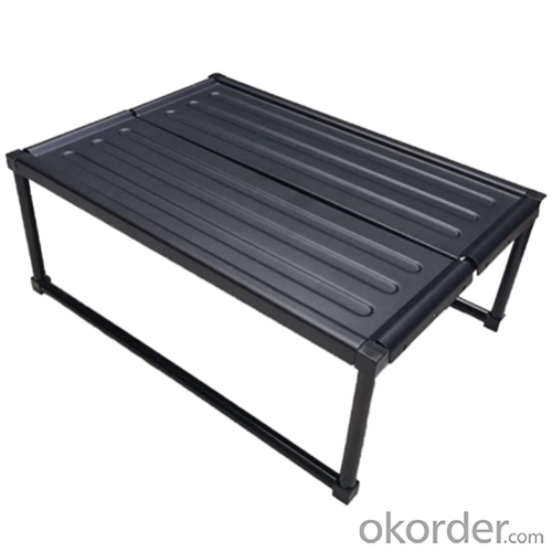 Folding Portable Lightweight Metal Picnic Table for Outdoor System 1
