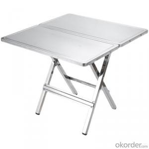 Extra Thick Stainless Steel Foldable Square Table for Camping