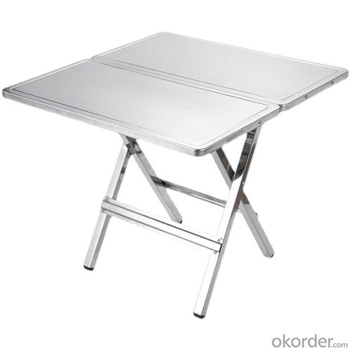 Extra Thick Stainless Steel Foldable Square Table for Camping System 1