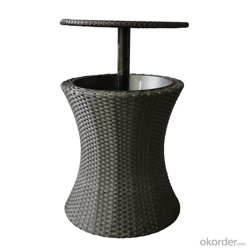 Rattan Ice Bucket Lifting Multifunctional Table System 1