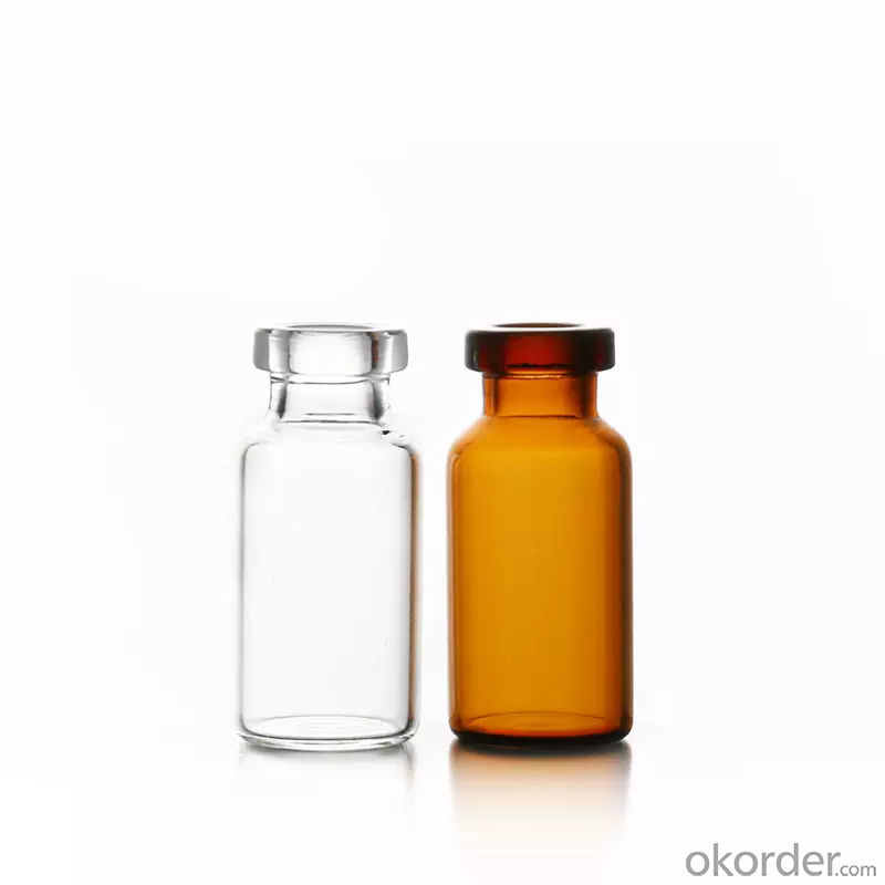 1ml 2ml 5ml 10ml 20ml Empty Clear Amber Clear Glass Vial Bottle For Serum Bottle Pharmaceutical