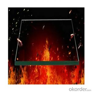 High quality 4.0 hot tempered glass Fire resistant glass for fireplaces