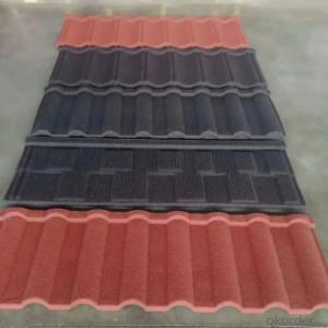 Roof tiles Color Stone Classic tile / Roman Bending Stone Coated Metal roof Tile