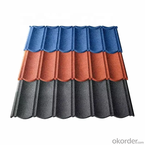 COLORED STONE COATED METAL ROOFING TILES System 1