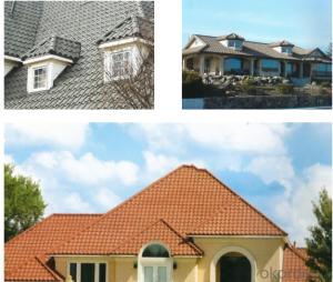 Steel Roof tiles Color Stone Classic tile Roman colored stone coated metal