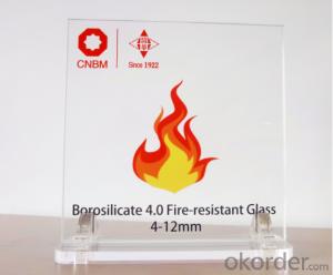 Fire-resistant glass partition (Borosilicate float glass 4.0)