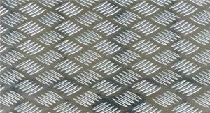 Five Bars Pattern Embossed Aluminum Checkered Anti-Slip Coated Sheet and Coil
