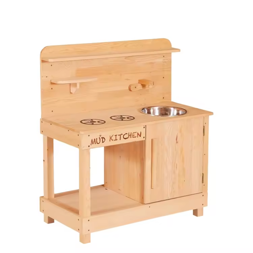 Outdoor wooden mud kitchen for kids easy assembly System 1
