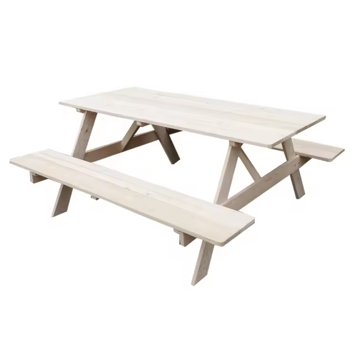 Custom 6-Person Wooden Picnic Table Bench for Outdoor Garden Use-Handmade Picnic Table System 1