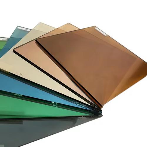 Tinted Float Glass Euro Brown customized sizes for construction and decoration System 1