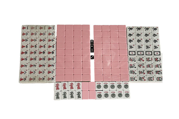 High Quality Party Game Melamine Custom American Mahjong Pink System 1