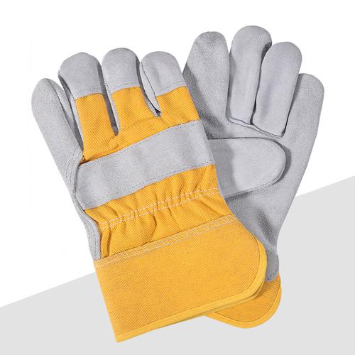 Welding Leather Gloves Welding Garden Work Cow Split Glove Durable Safety Gloves System 1